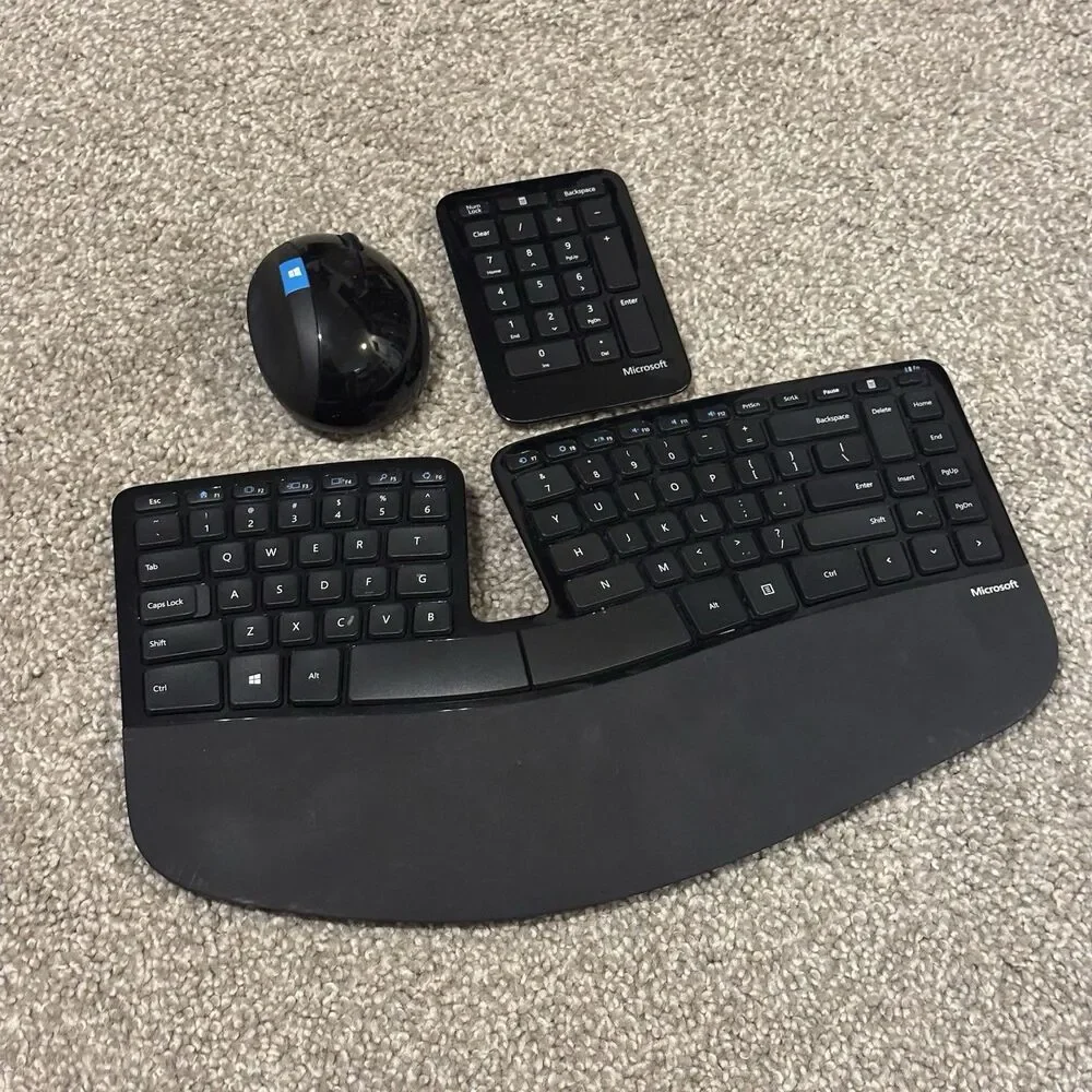 Microsoft Sculpt Ergonomic Wireless Set - Keyboard Mouse Numerical Number Pad